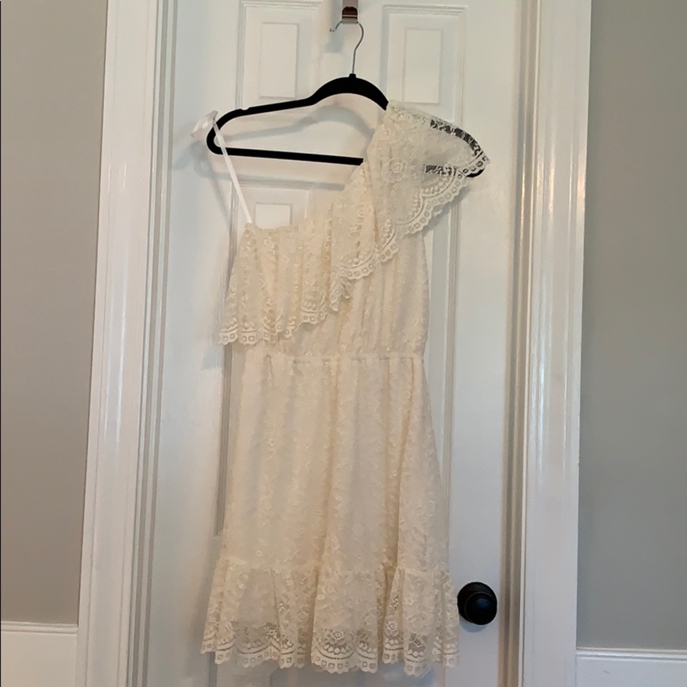 One Shoulder Lace Dress